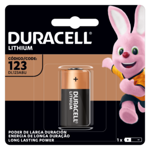 pilhas Duracell 123