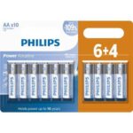 Pilha Philips Alcalina AA c/ 10 unidades