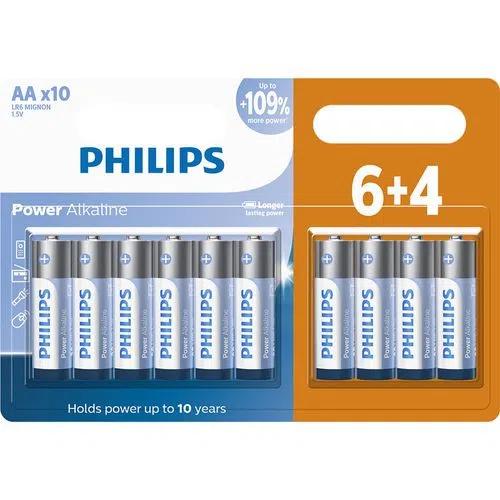 02b48d3b-527c-4075-b8a0-d58e5829bf37 Pilha Philips Alcalina AA c/ 10 unidades - Imagem 1
