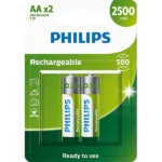 Pilha Philips Recarregável AA C/2