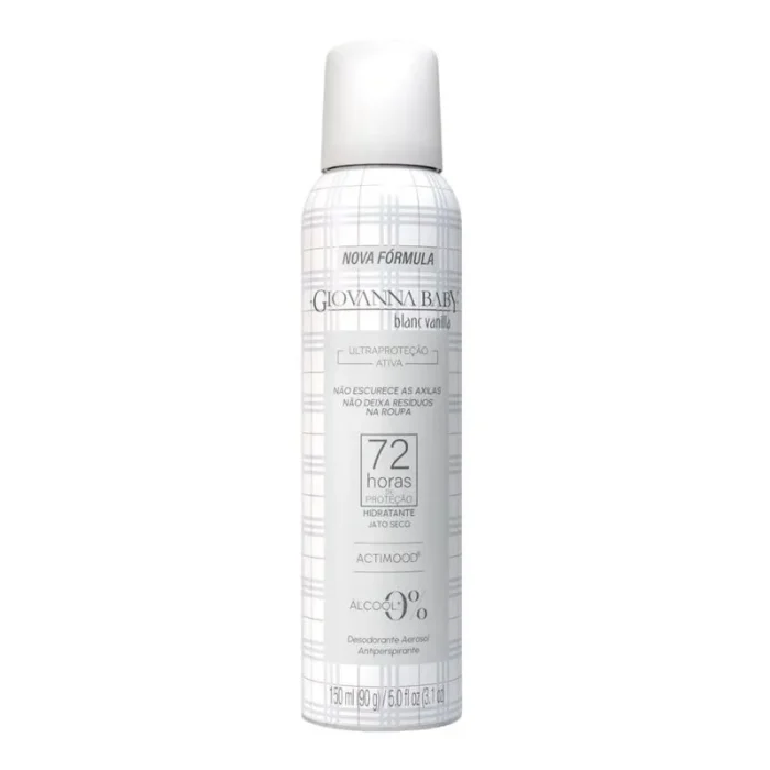 Desodorante Aerosol Giovanna Baby Blanc Vanilla 150ml - Imagem 1