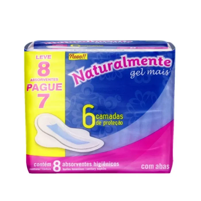 Naturalmente Abs. L8P7 com Abas CX 60 Pacotes - Imagem 1