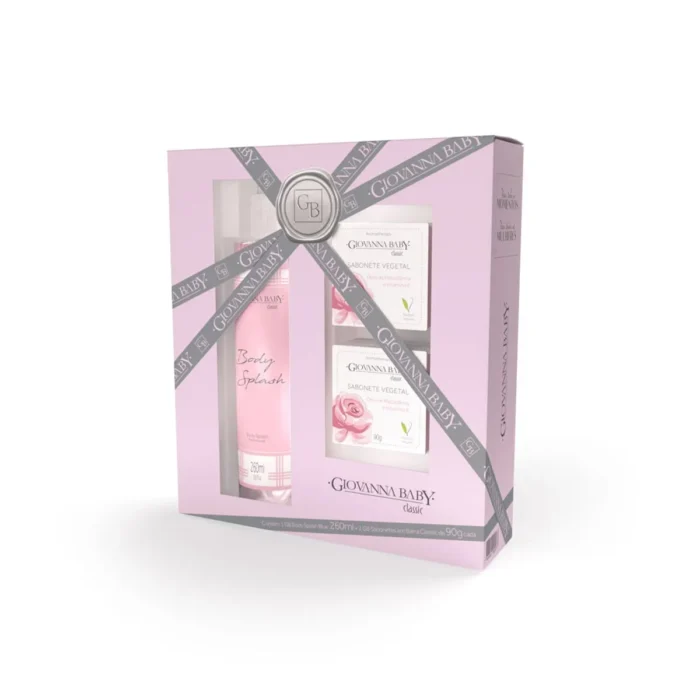 Giovanna Baby Kit 1 Body Splash + 2 sabonetes de barras Classic - Imagem 1