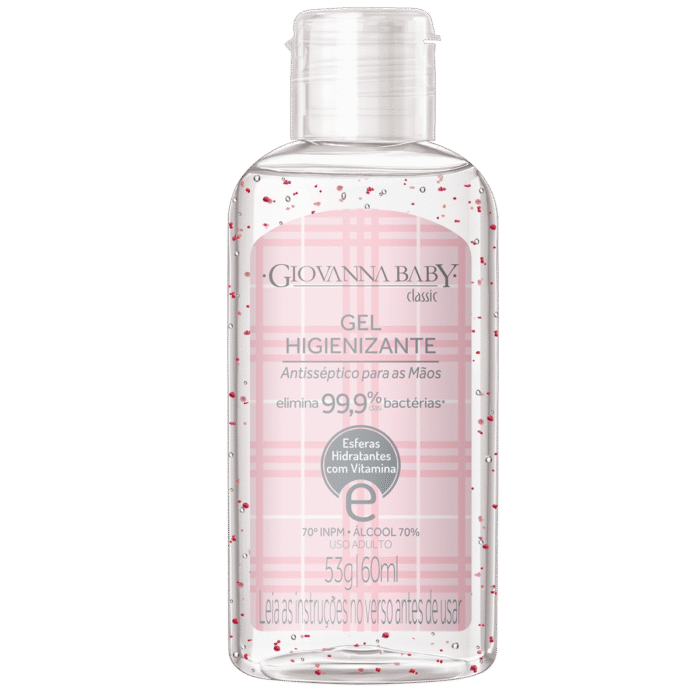 789604496351649865360 Álcool em gel Giovanna Baby Classic 60 ml bandeja C/12 - Imagem 1