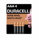 Pilha Palito Duracell AAA C/4