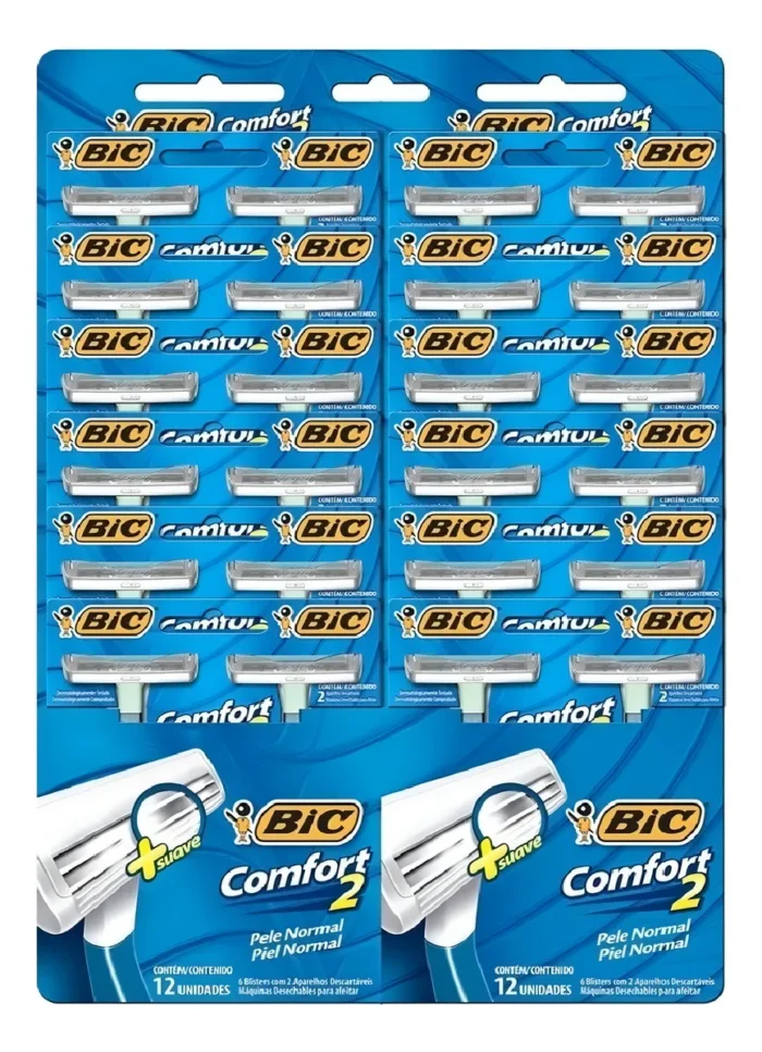 D_Q_NP_2X_695246-MLU79255265235_092024-F BIC Barbeador Comfort 2 Normal 12x2 - Imagem 1