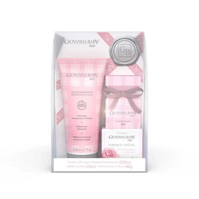 Giovanna Baby Kit 1 Hidratante 200ml + Colônia 20ml + Sabonete de barras Classic - Imagem 1