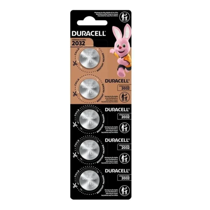 Pilha Duracell CR 2032 C/ 5 - Imagem 1