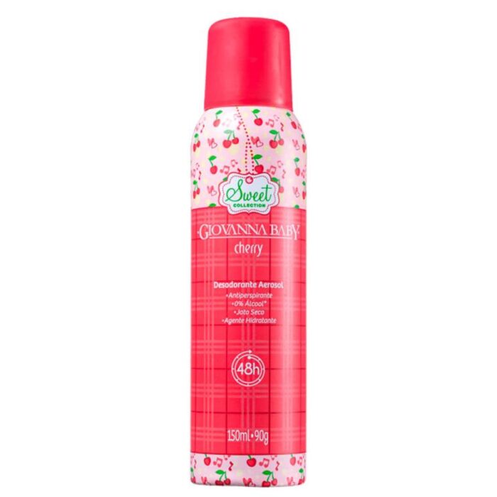 Desodorante Aerosol Giovanna Baby Cherry 150ml - Imagem 1