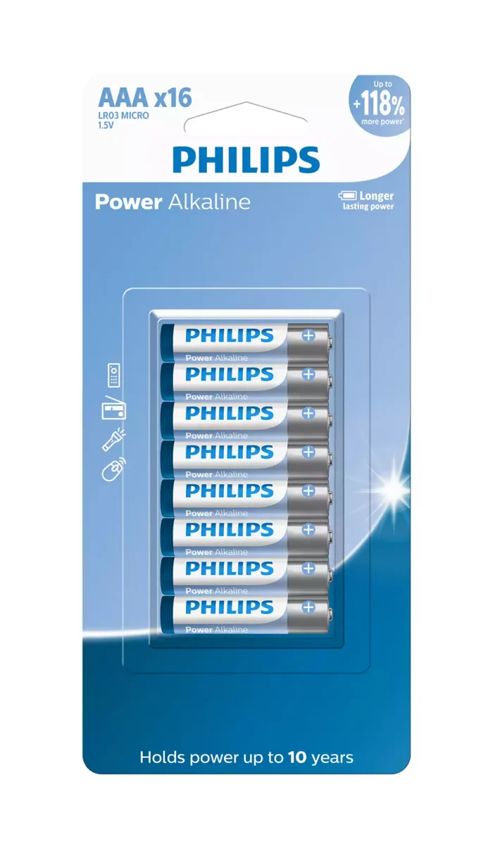 pilha-alcalina-AAA-philips-com-16.webp Pilha Alcalina Philips AAA c/ 16 - Imagem 1