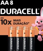 Pilha Pequena Duracell AA C/8