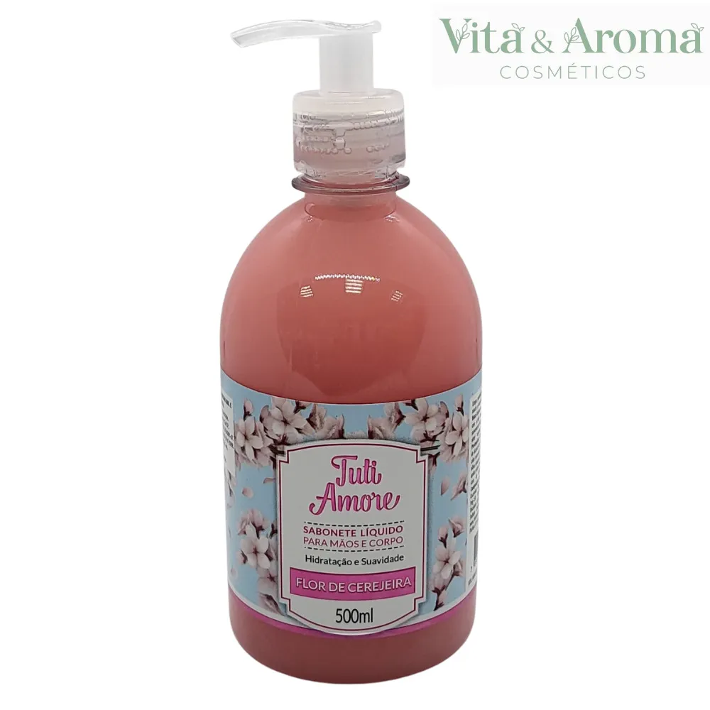 Tutti Amore Sabonete Líquido 500ml Flor de Cerejeira - Imagem 1