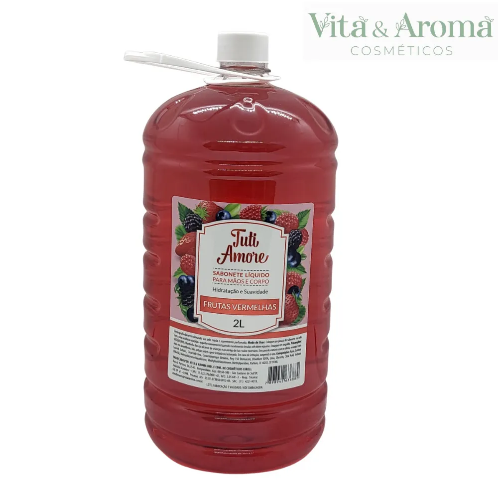 Tutti Amore Sabonete Líquido Frutas Vermelhas 2 Litros - Imagem 1
