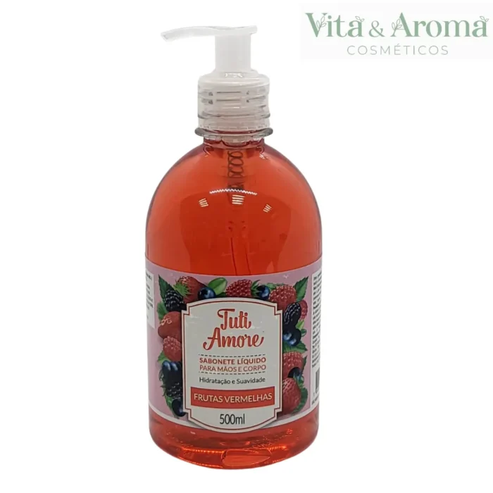 Tutti Amore Sabonete Líquido 500ml Frutas Vermelhas - Imagem 1