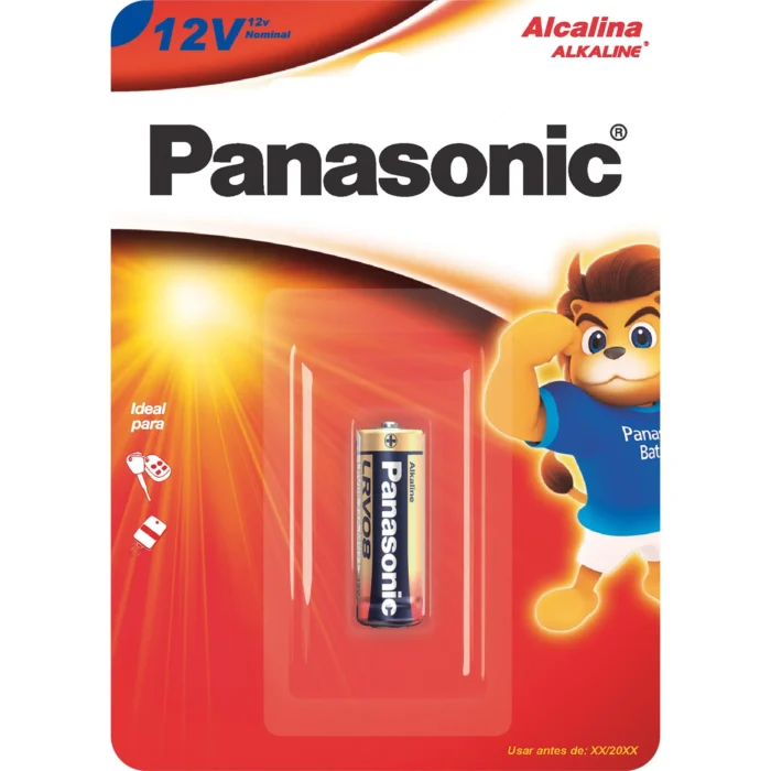 Bateria Panasonic 12V alcalina c/1 - Imagem 1