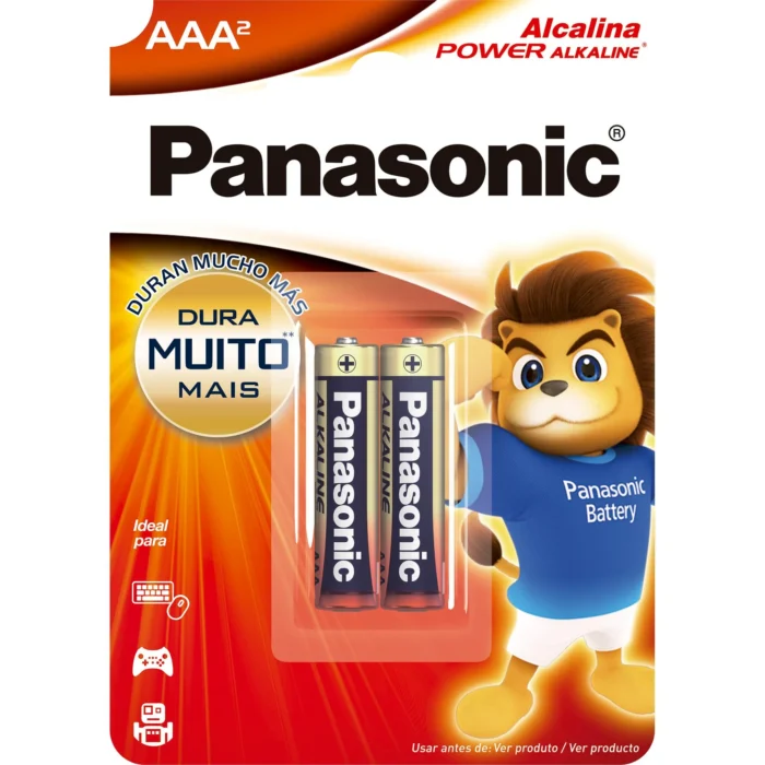 1 (5) Pilha Panasonic AAA alcalina c/2 - Imagem 1