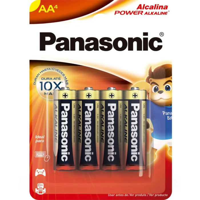 Pilha Panasonic AA Alcalina c/4 - Imagem 1