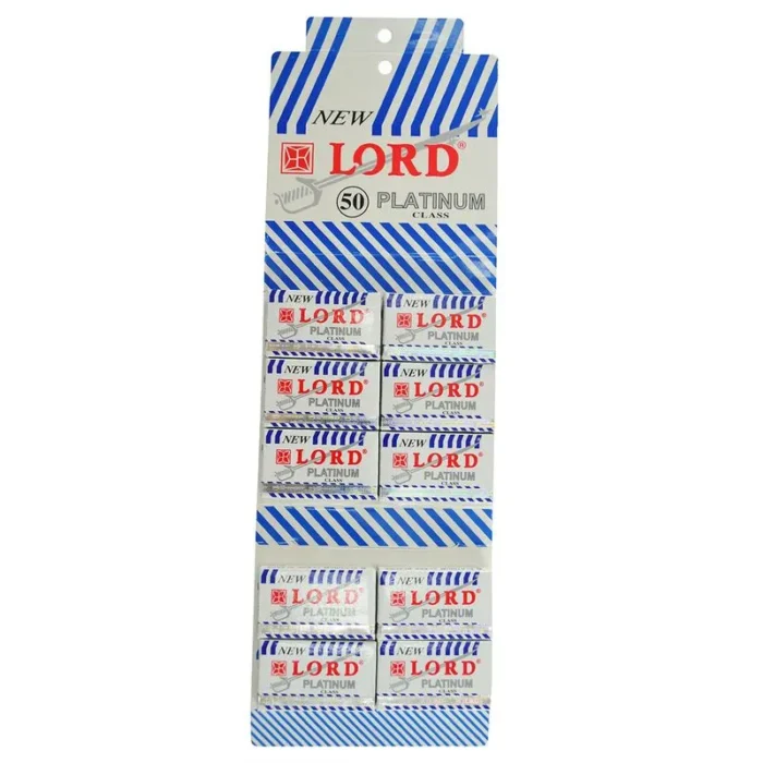 Lâmina Platinum Barbear Branca 50 Peças - Lord - Imagem 1