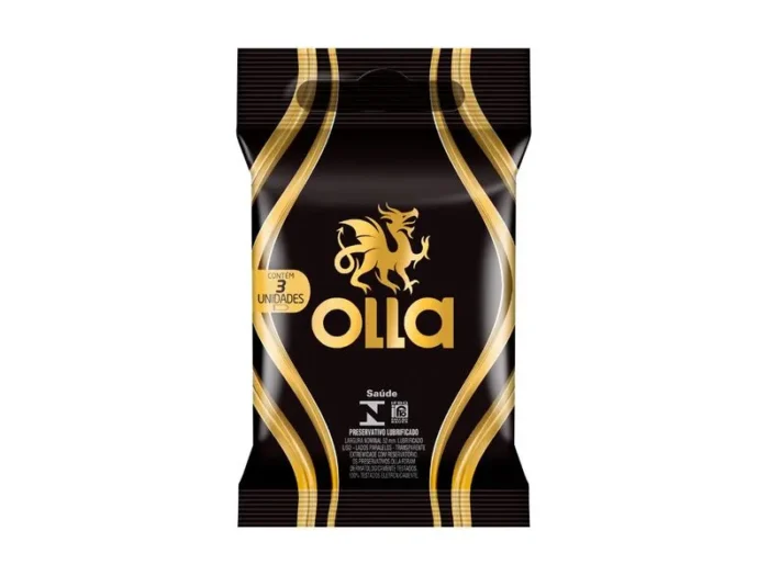 167340-800-600 Preservativo Olla Lubrificado 3 Unidades - Imagem 1
