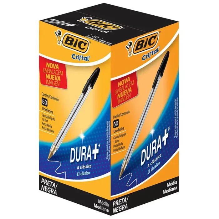 Caneta BIC Cristal Vermelha C/ 50 - Imagem 1