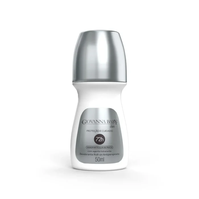 Desodorante Roll-On 72h Giovanna Baby Silver 50ml - Imagem 1
