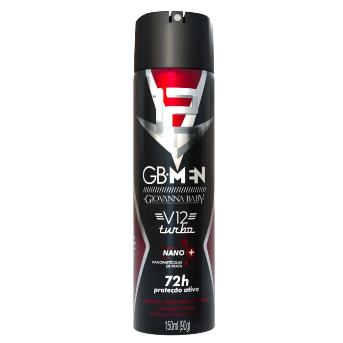 AeroV12--002- Desodorante Aerosol Giovanna Baby Men V12 150ml - Imagem 1