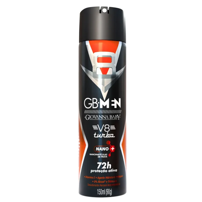AeroV8--002- Desodorante Aerosol Giovanna Baby Men V8 150ml - Imagem 1