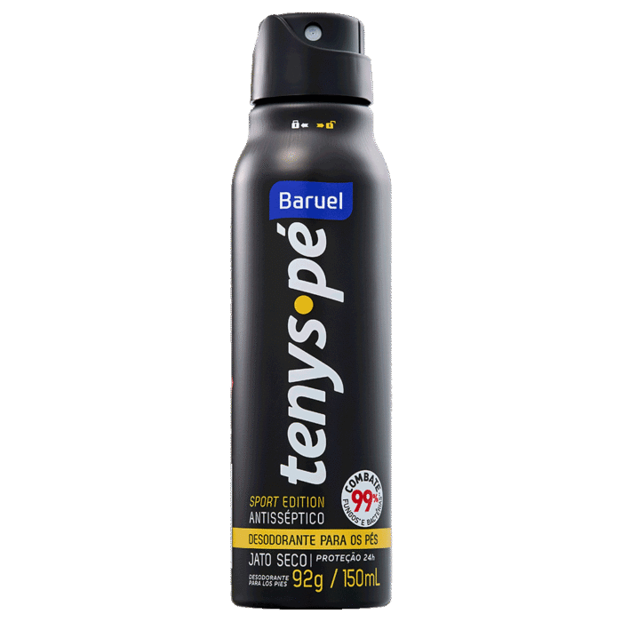 Tenys Pé Baruel Jato seco Sport para os Pés Canforado 150ml - Imagem 1