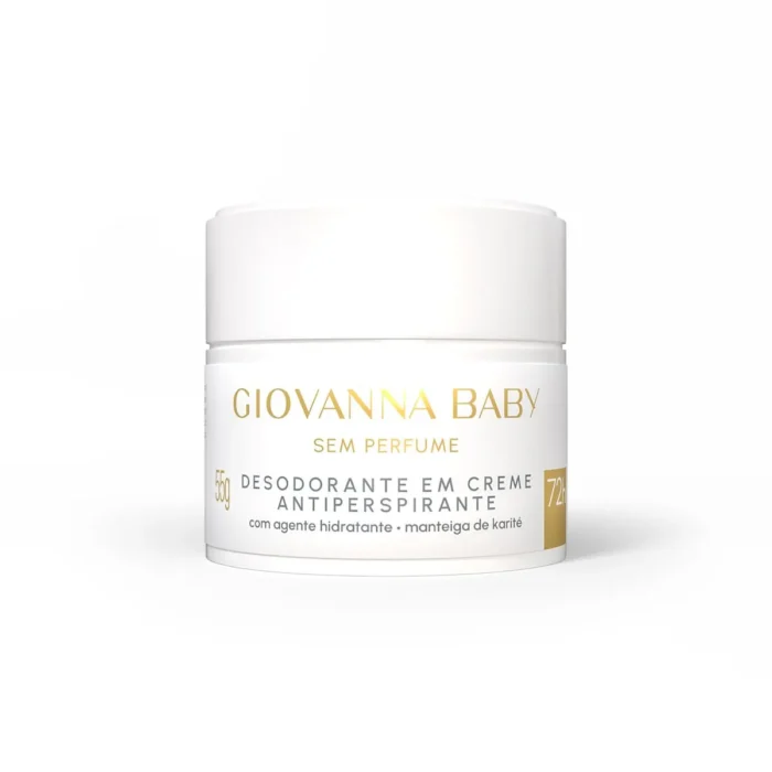 Desodorante_Creme_SemPerfume_frente_2000 Desodorante em Creme 72h Giovanna Baby Sem Perfume 55g - Imagem 1
