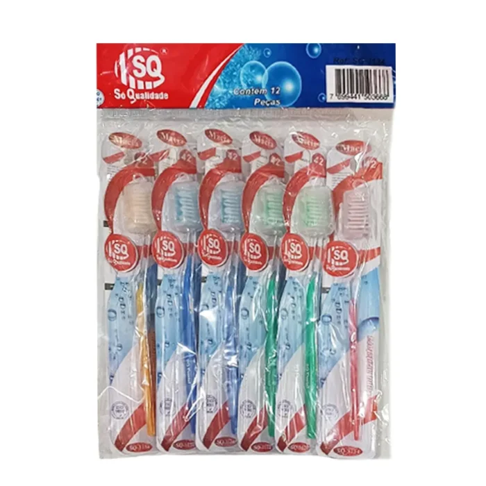 escova_dental_sq_ad_macia_c_12_ref_3134_17605_1_ebf96eefdb2e2d7c8ea4de9ebeb5ab23 Escova Dental SQ Kit 12 Unidades - Imagem 1
