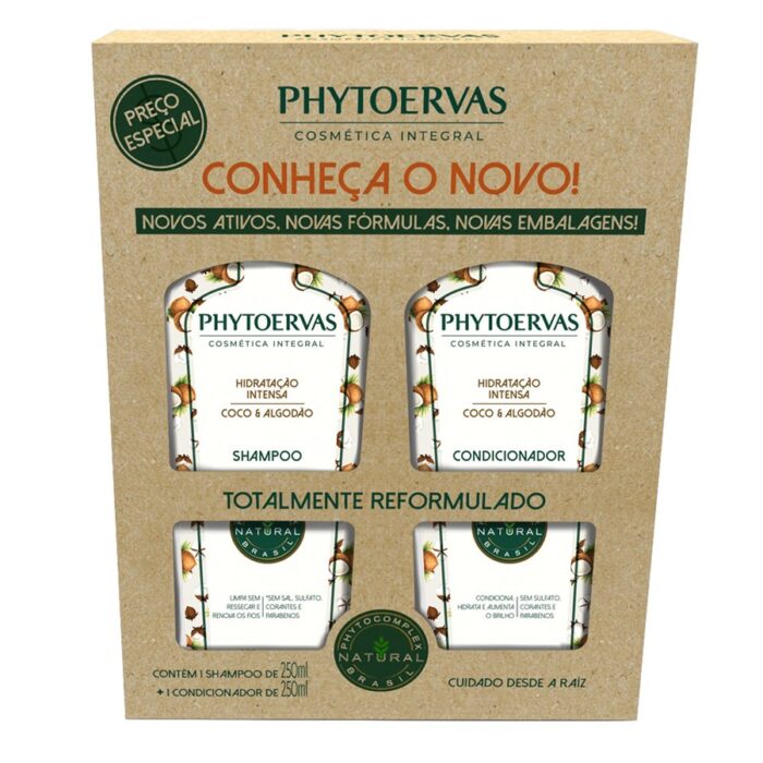 Kit PhytoErvas Hidratação Intensa Shampoo 250ml + Condicionador 250ml - Imagem 1
