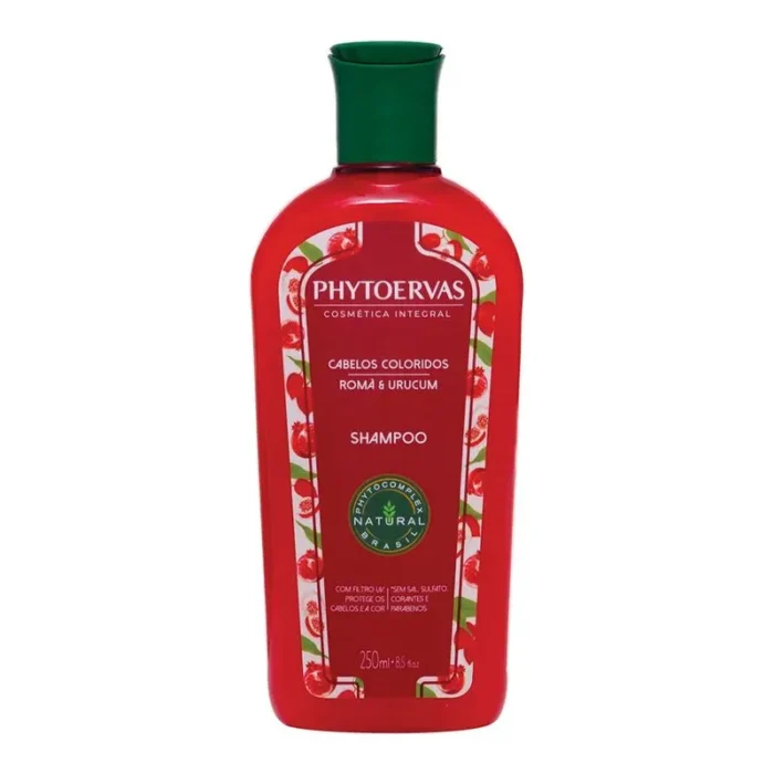 Shampoo Proteção da Cor Romã e Urucum Phytoervas 250ml - Imagem 1