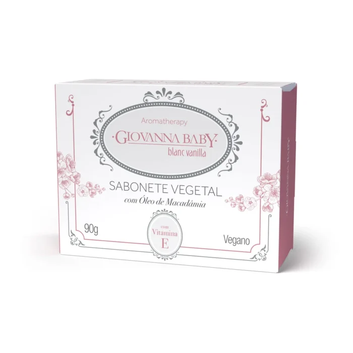 sabonete-vegetal-blanc-vanilla Sabonete em Barra Vegetal Blanc Vanilla Giovanna Baby 90G - Imagem 1