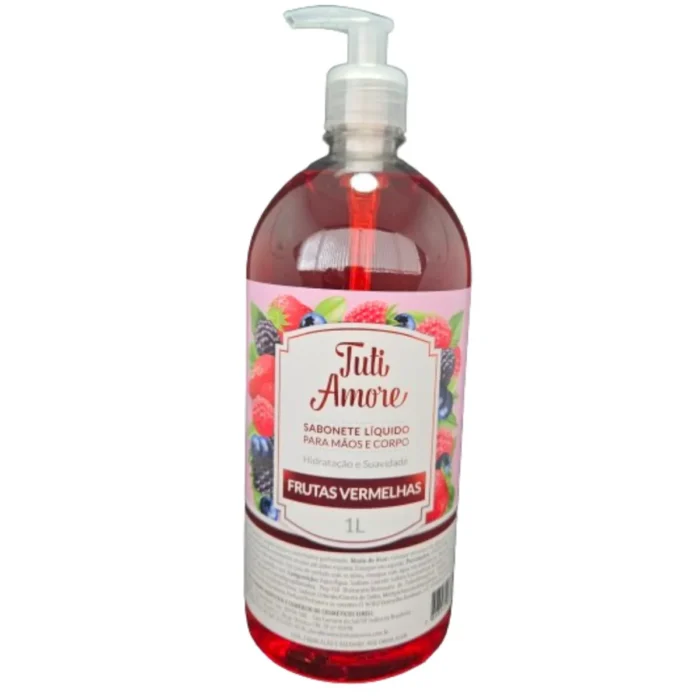 Tuti Amore Sabonete Líquido 1L Frutas Vermelhas - Imagem 1