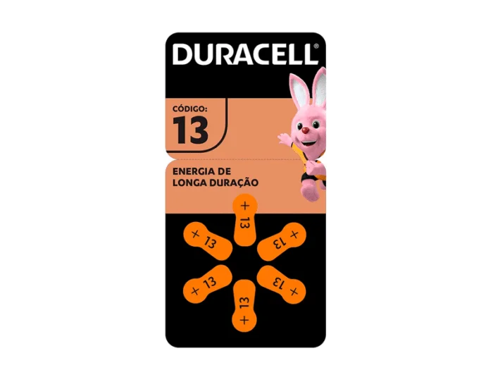 Pilhas Duracell Auditiva 13 C/ 6 - Imagem 1