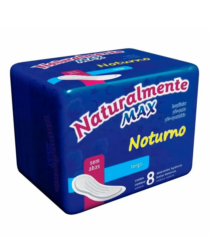 Naturalmente Abs. Max Noturno sem Abas c/8 CX 60 Pacotes - Imagem 1